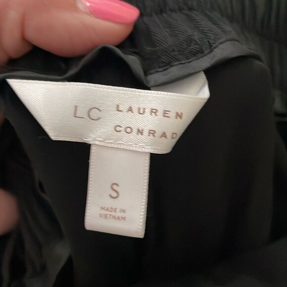 LC Lauren Conrad black paper bag pants - Picture 6 of 7